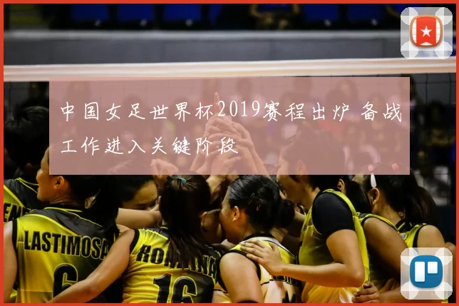 中国女足世界杯2019赛程出炉 备战工作进入关键阶段